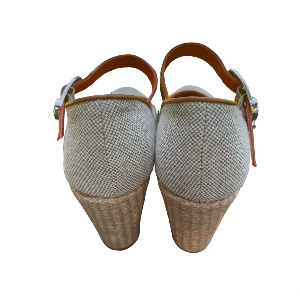 Julieta Barcelona Ona Espadrille Platform Sandals Tan Size 39 NWT